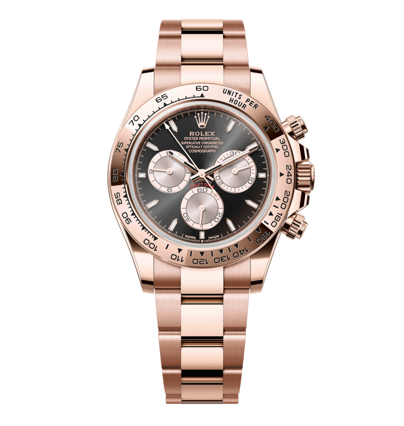 Rolex Daytona Cosmograph - 40 mm - רוז גולד לוח שחור גימור שוויצרי