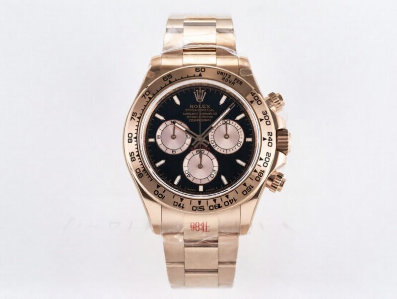 Rolex Daytona Cosmograph - 40 mm - רוז גולד לוח שחור גימור קצה